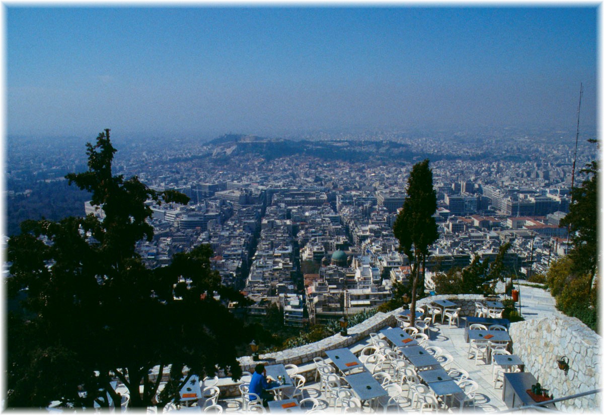 Griechenland, Athen, Blick vom Likavitos-Hügel