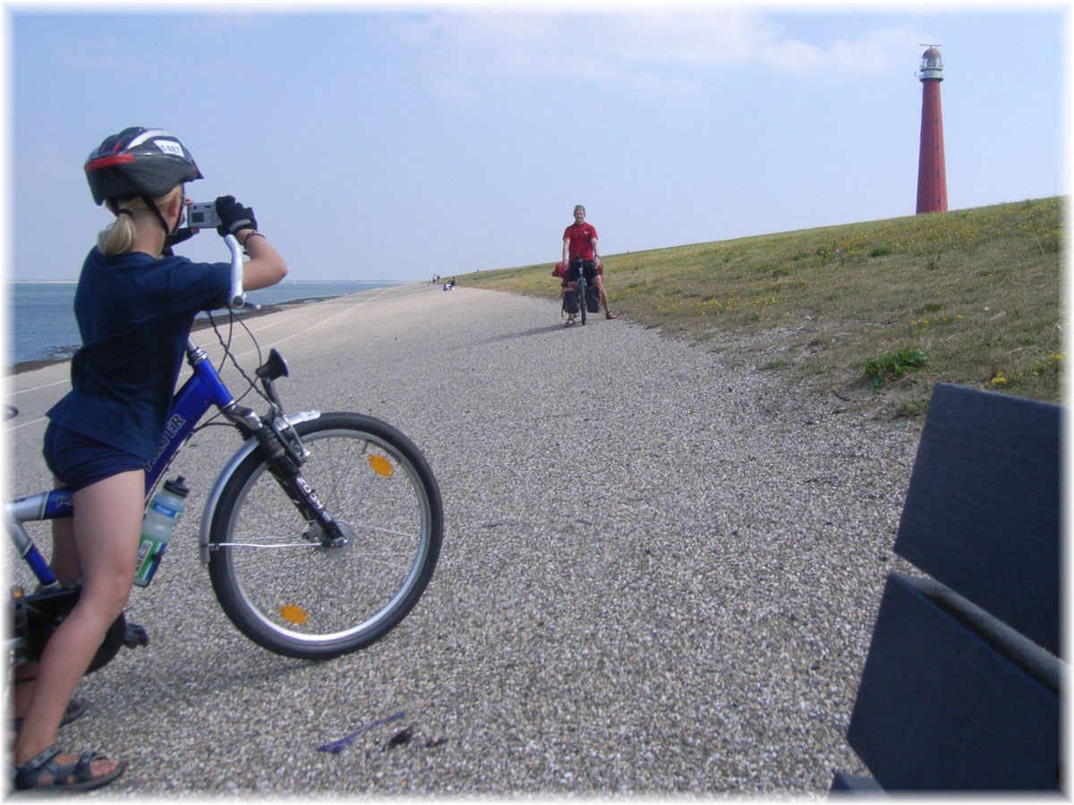 Nordseeküstenradweg, North Sea Cycle Route, Niederlande, Leuchtturm Der Lange Jaap, Den Helder
