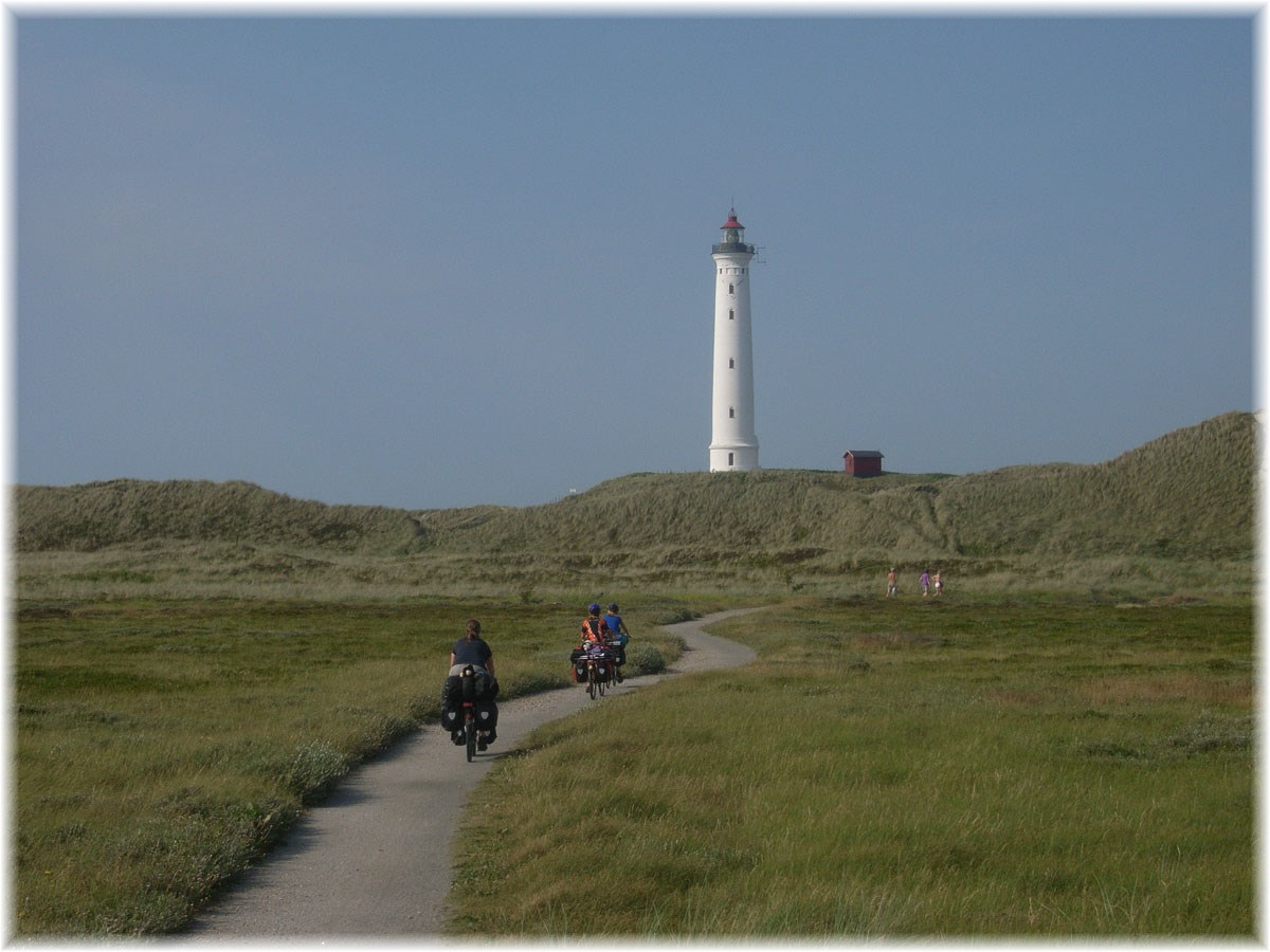 Nordseeküstenradweg, North Sea Cycle Route, Dänemark, Nrre Lyngvig Fyr