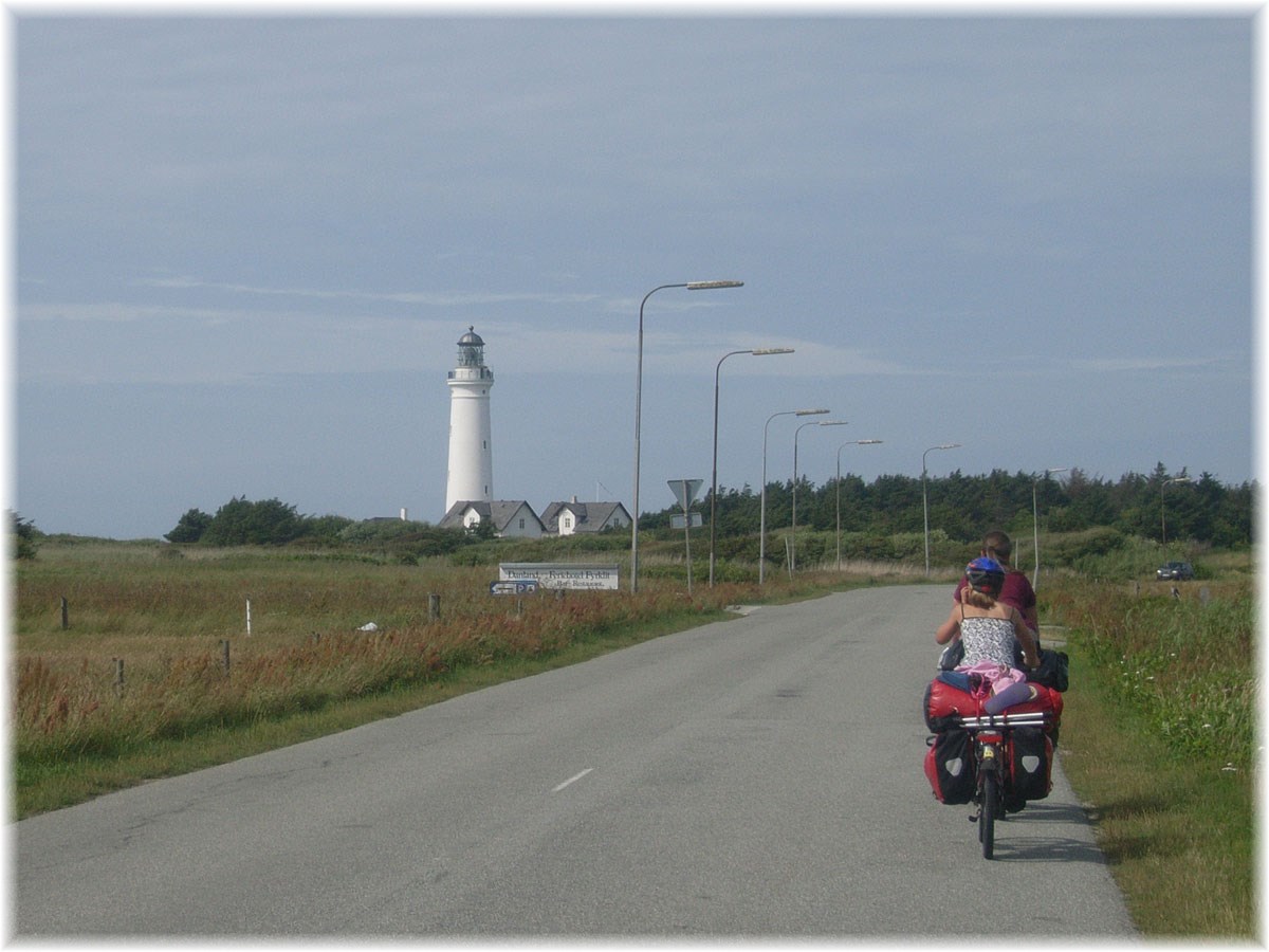 Nordseeküstenradweg, North Sea Cycle Route, Dänemark, Leuchtturm Hirtshals