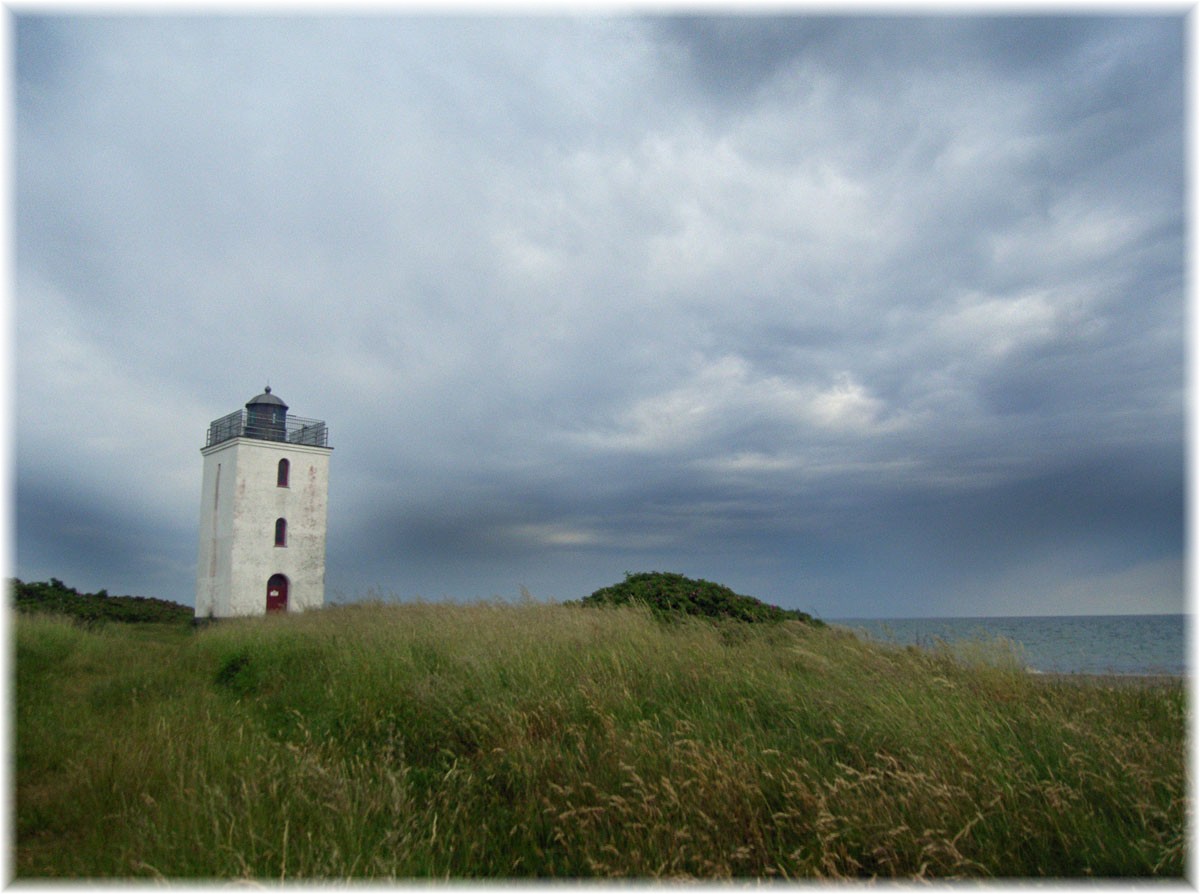 Insel Bågø mit ihrem kleinen Leuchtturm