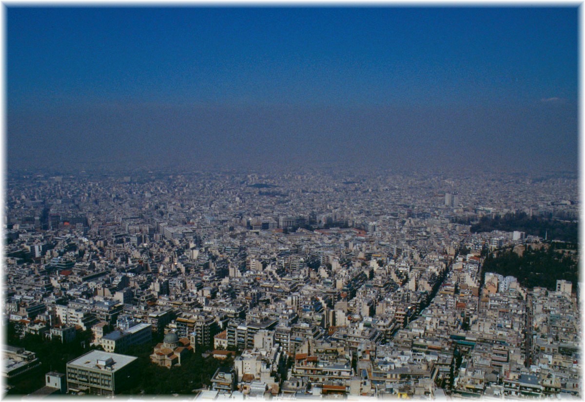 Griechenland, Athen, Smogwolke
