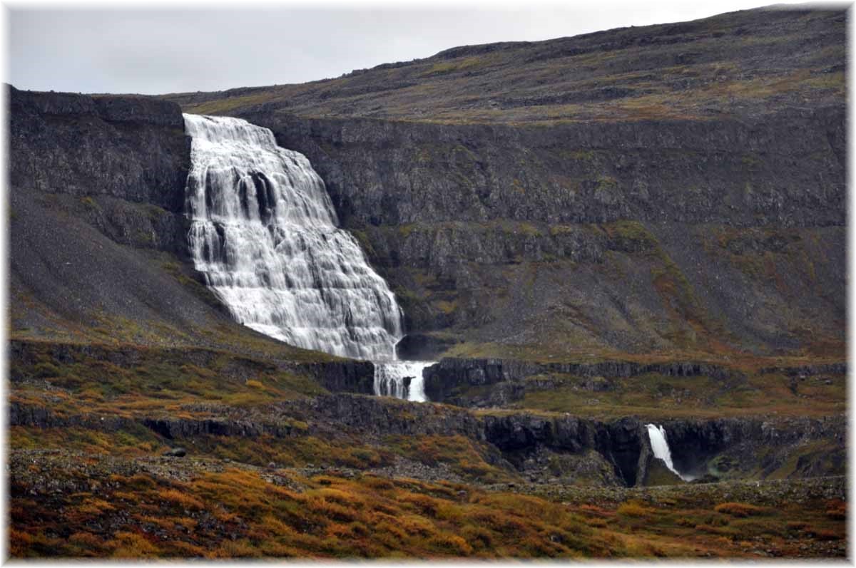 Island, Westfjorde, Wasserfall Dynjandi