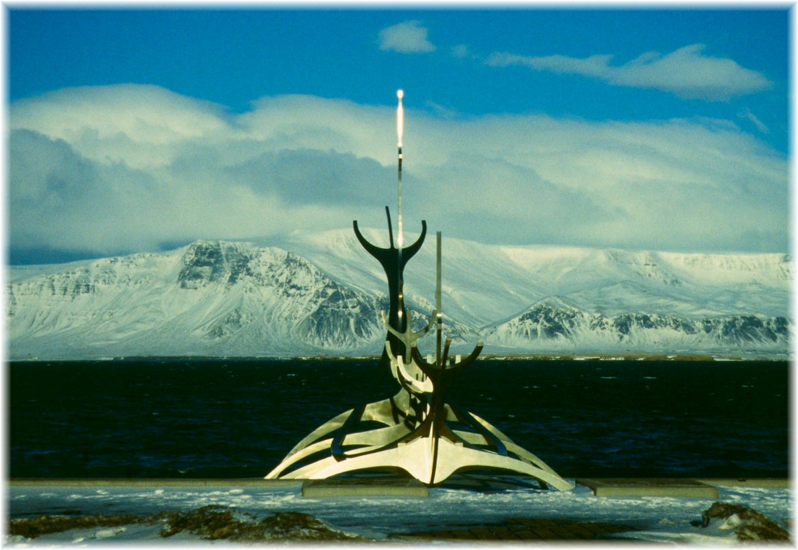 Island, Skulptur Sólfar in Reykjavík