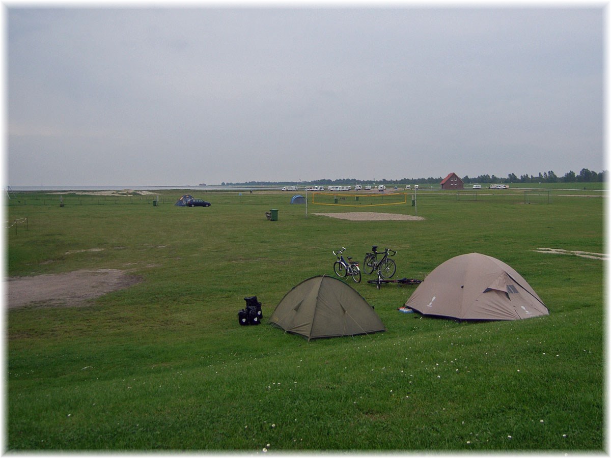 Nordseeküstenradweg, North Sea Cycle Route, Deutschland, Campingplatz Hooksiel