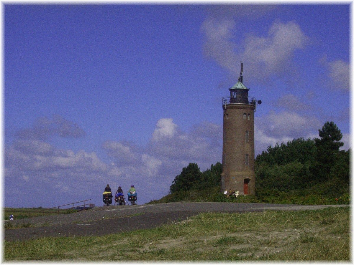 Nordseeküstenradweg, North Sea Cycle Route, Deutschland, Leuchtturm von St. Peter Ording