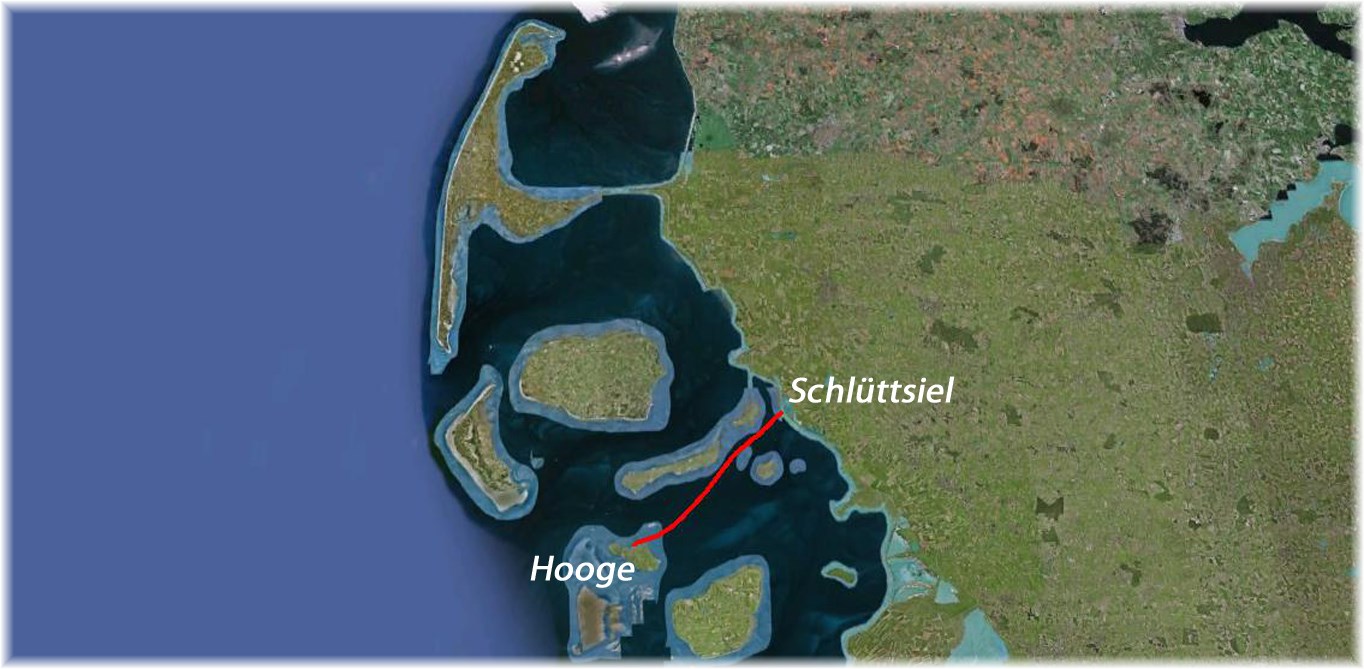 Karte: Paddeln nach Hooge